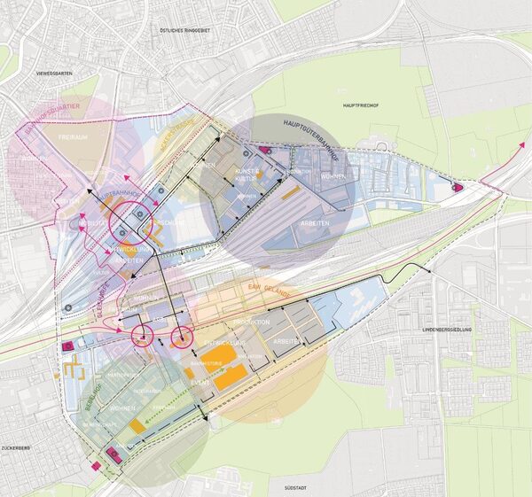 Karte Bahnstadt (Wird bei Klick vergrößert)