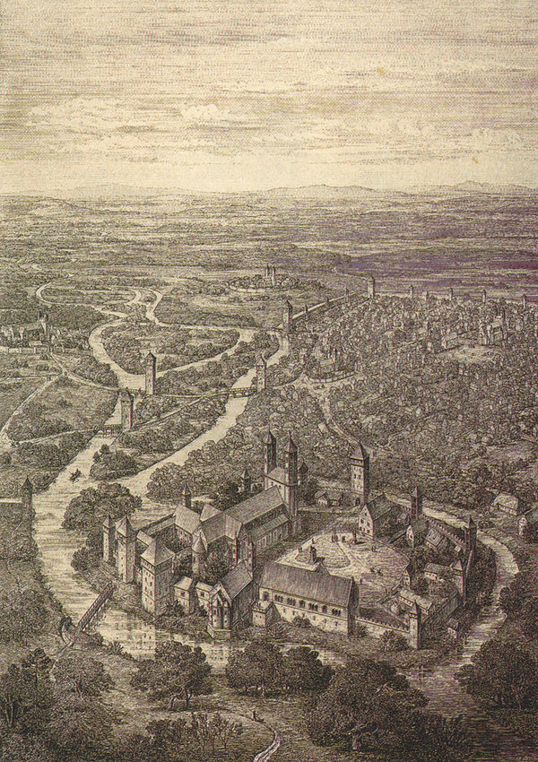 Winter, Ludwig: Die Burg Dankwarderode. 1883 (Wird bei Klick vergrößert)