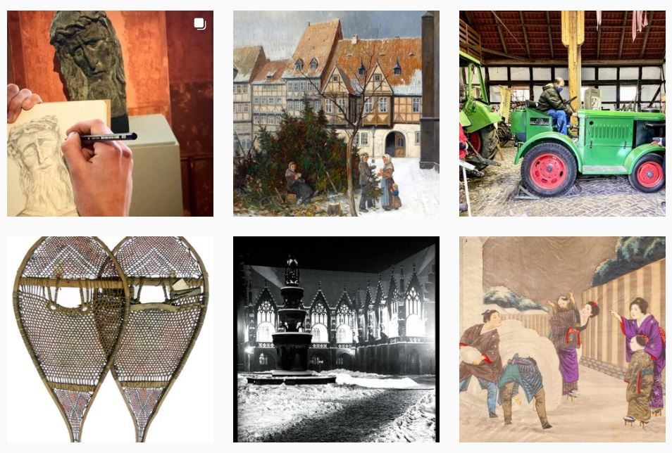 Auswahl an Posts (nur Bilder, ohne Texte) unseres Instagram-Profils (Wird bei Klick vergrößert)