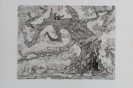 Paul Eliasberg, Prometheus I, 1971, Radierung und Aquatinta  Städtisches Museum Braunschweig, Schenkung Danielle Eliasberg, Paris 2023