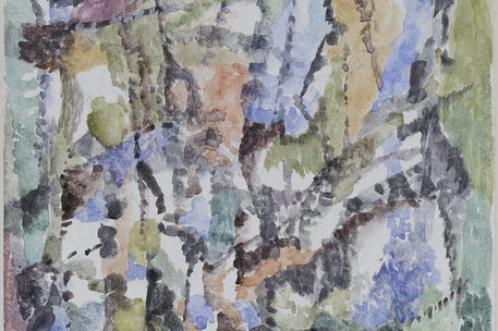 Paul Eliasberg, Pindus, 1964, Aquarell, Städtisches Museum Braunschweig, Schenkung Danielle Eliasberg, Paris 2023 © Nachlass Paul Eliasberg, Paris