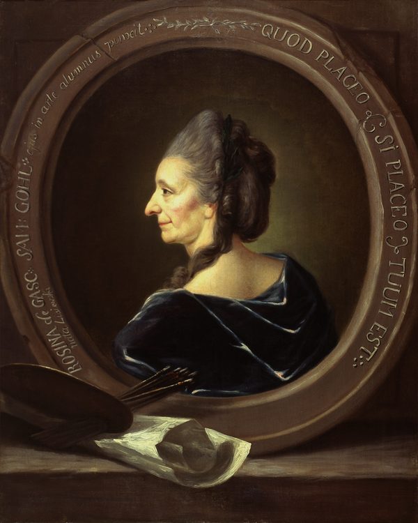 Bildnis der Malerin A.R. de Gasc (Wird bei Klick vergrößert)