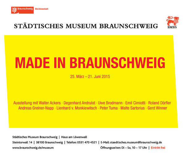 Ausstellung des Städtischen Museums Braunschweig (Wird bei Klick vergrößert)