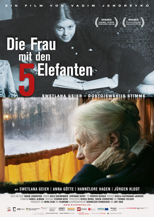 Szenenfoto aus dem Film "Die Frau mit den 5 Elefanten" (Wird bei Klick vergrößert)