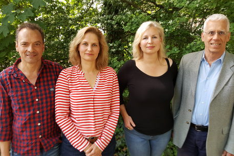 v.l.n.r. Jürgen Beck-Rebholz, Kathrin Reinhardt, Friederike Kannenberg, Gilbert Holzgang