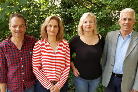 v.l.n.r. Jürgen Beck-Rebholz, Kathrin Reinhardt, Friederike Kannenberg, Gilbert Holzgang