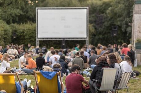 Open-Air-Kino beim Braunschweiger Sommerkino.