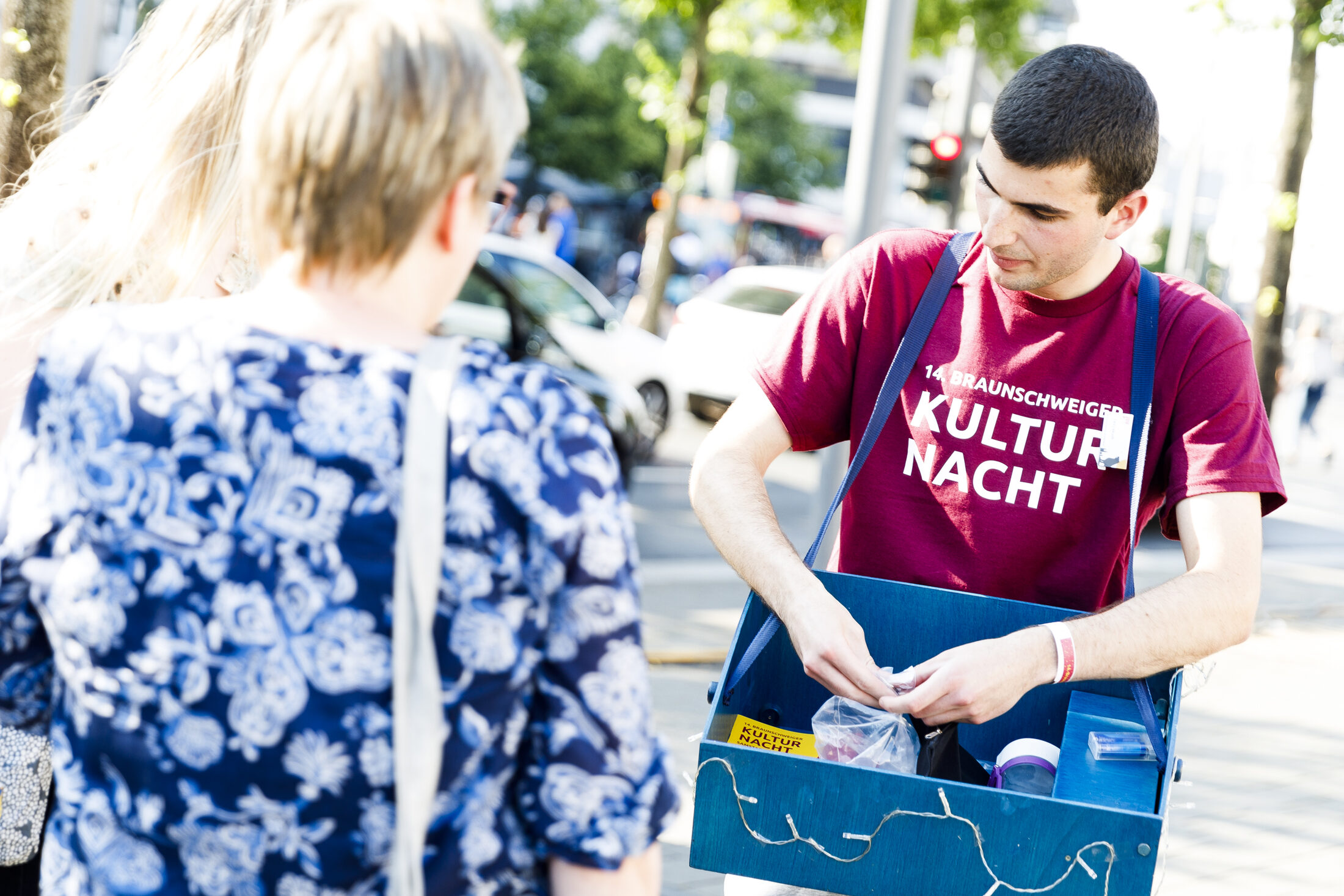 Pin-Verkauf während der Veranstaltung (Wird bei Klick vergrößert)