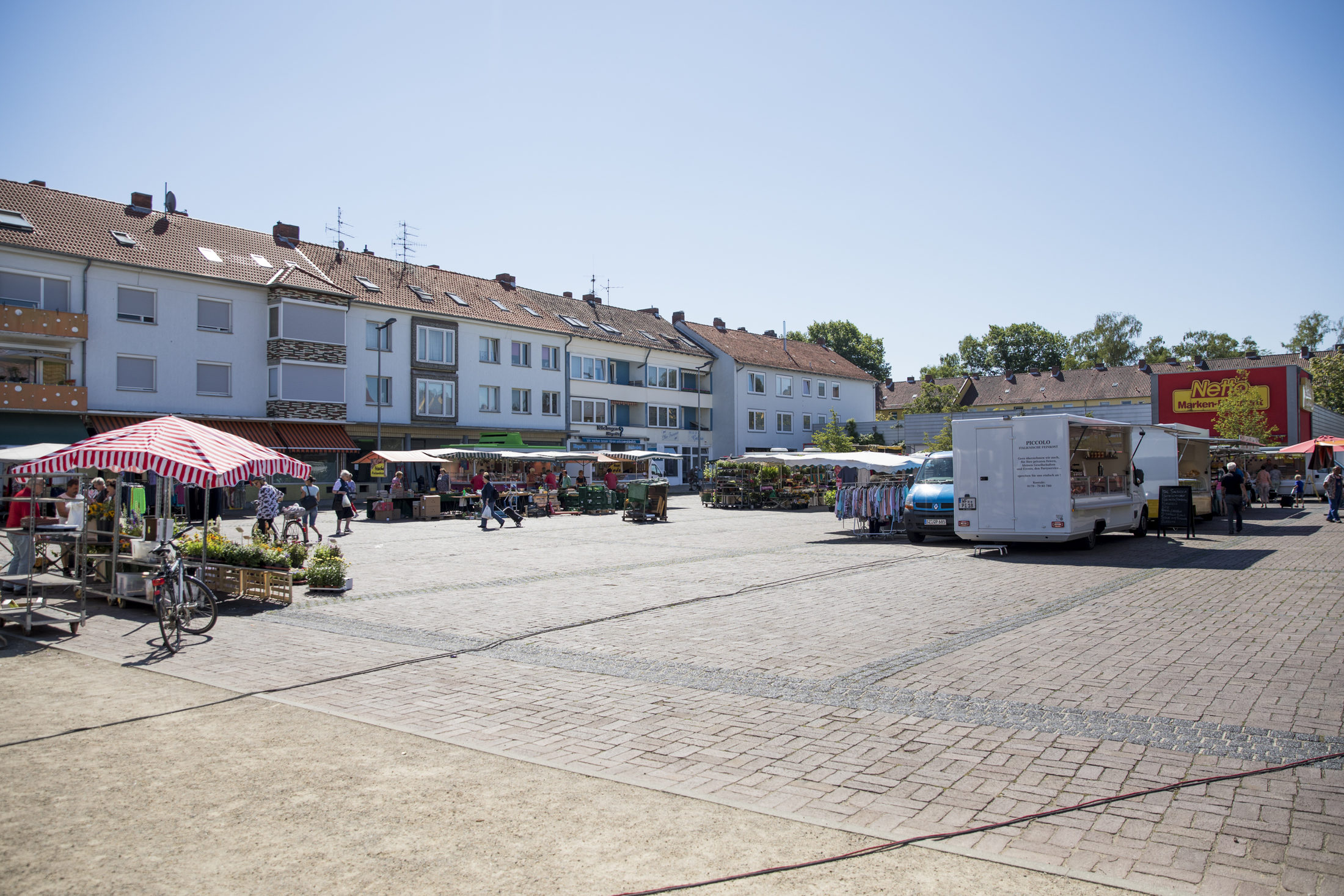 Wochenmarkt in Querum (Wird bei Klick vergrößert)