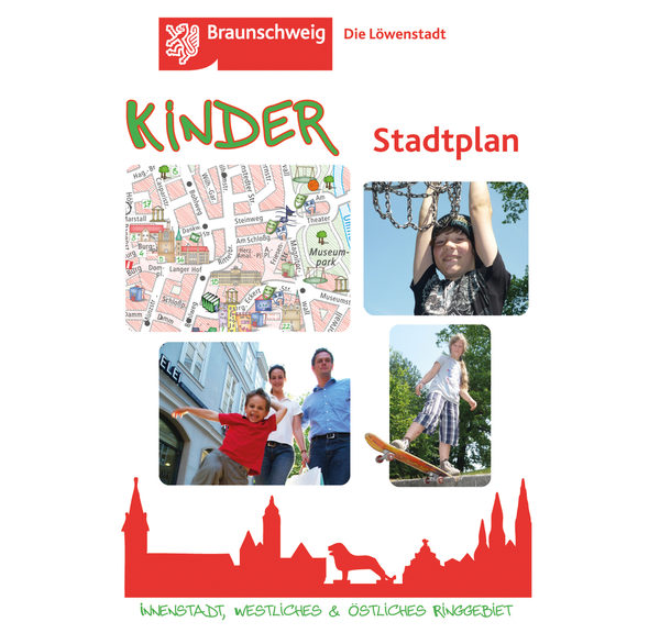 Titelseite des Kinderstadtplans (Wird bei Klick vergrößert)