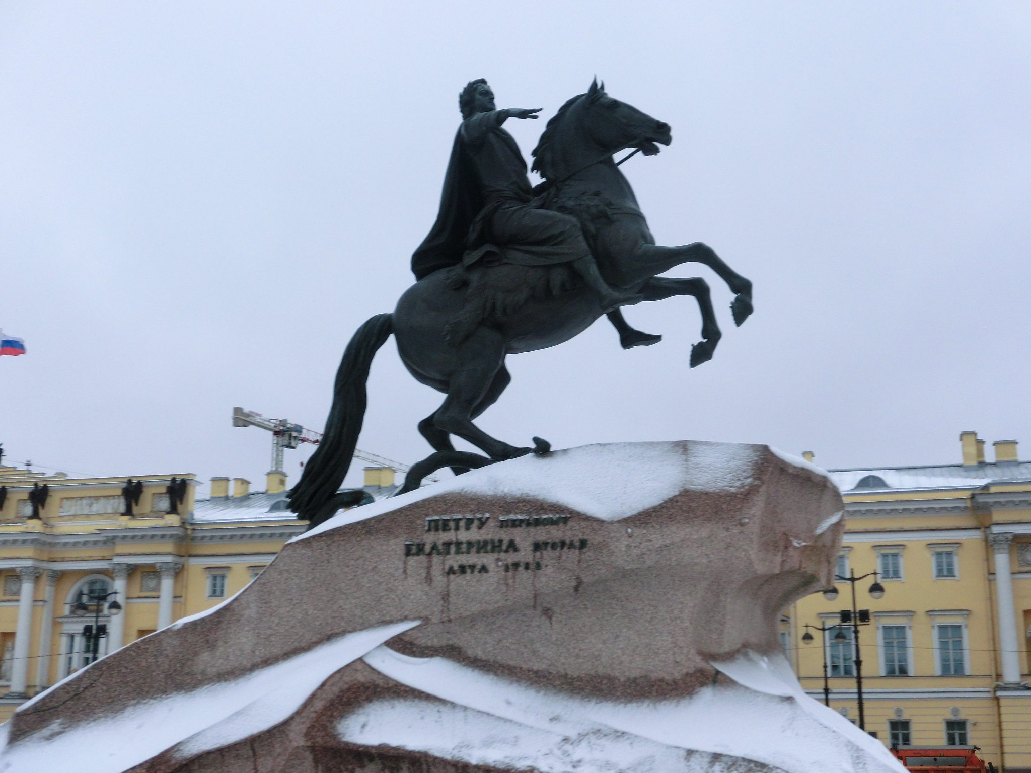 Eherner Reiter in Petersburg (Wird bei Klick vergrößert)