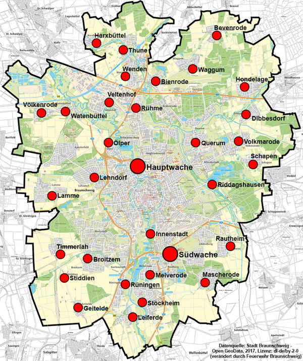 Karte Standorte (Wird bei Klick vergrößert)