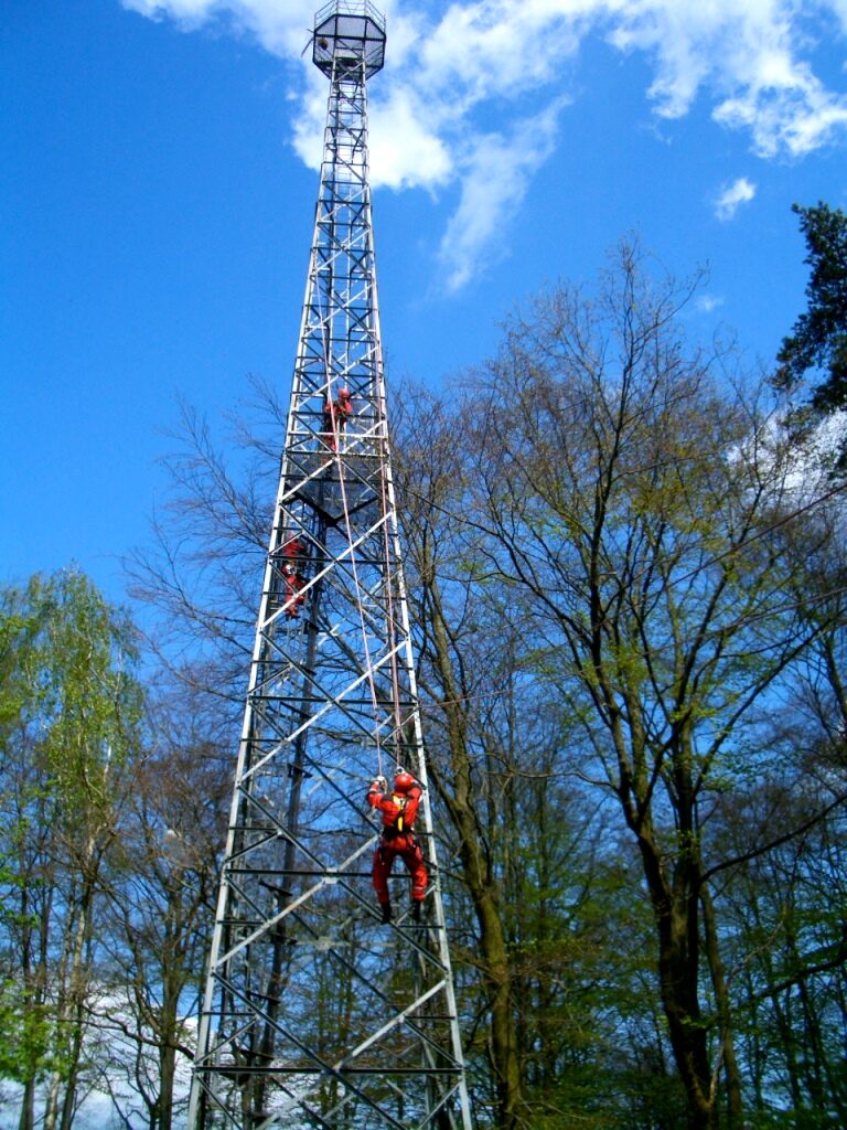 Rettung von einem Sendemast (Wird bei Klick vergrößert)