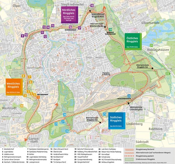 Ringgleis Übersichtskarte (Wird bei Klick vergrößert)