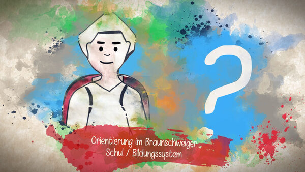 Bild zeigt ein Schulkind, das Orientierung im Schul-/Bildungssystem sucht (Wird bei Klick vergrößert)