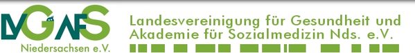 Logo Landesvereinigung für Gesundheit und Akademie für Sozialmedizin Niedersachsen e. V. LVGAFS (Wird bei Klick vergrößert)
