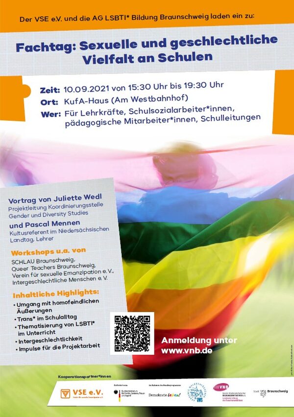 Fachtag Sexuelle und geschlechtliche Vielfalt an Schulen (Wird bei Klick vergrößert)