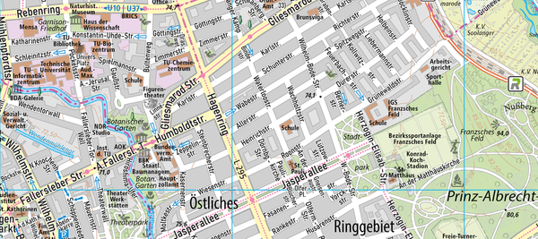 Ausschnitt aus dem Stadtplan