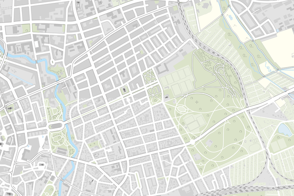 Stadtplan in der Version „simple“