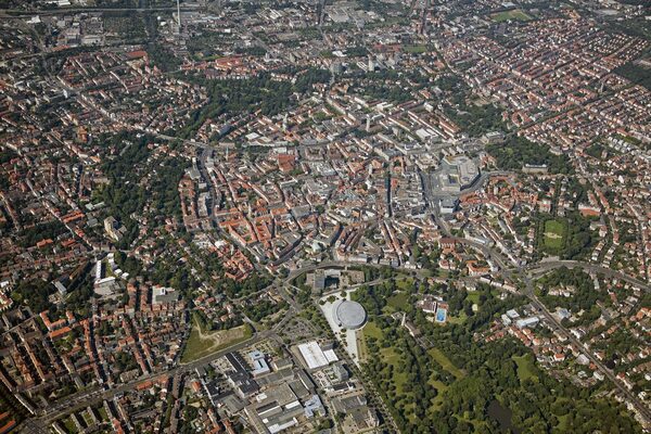 Luftbild des Wallrings (Wird bei Klick vergrößert)