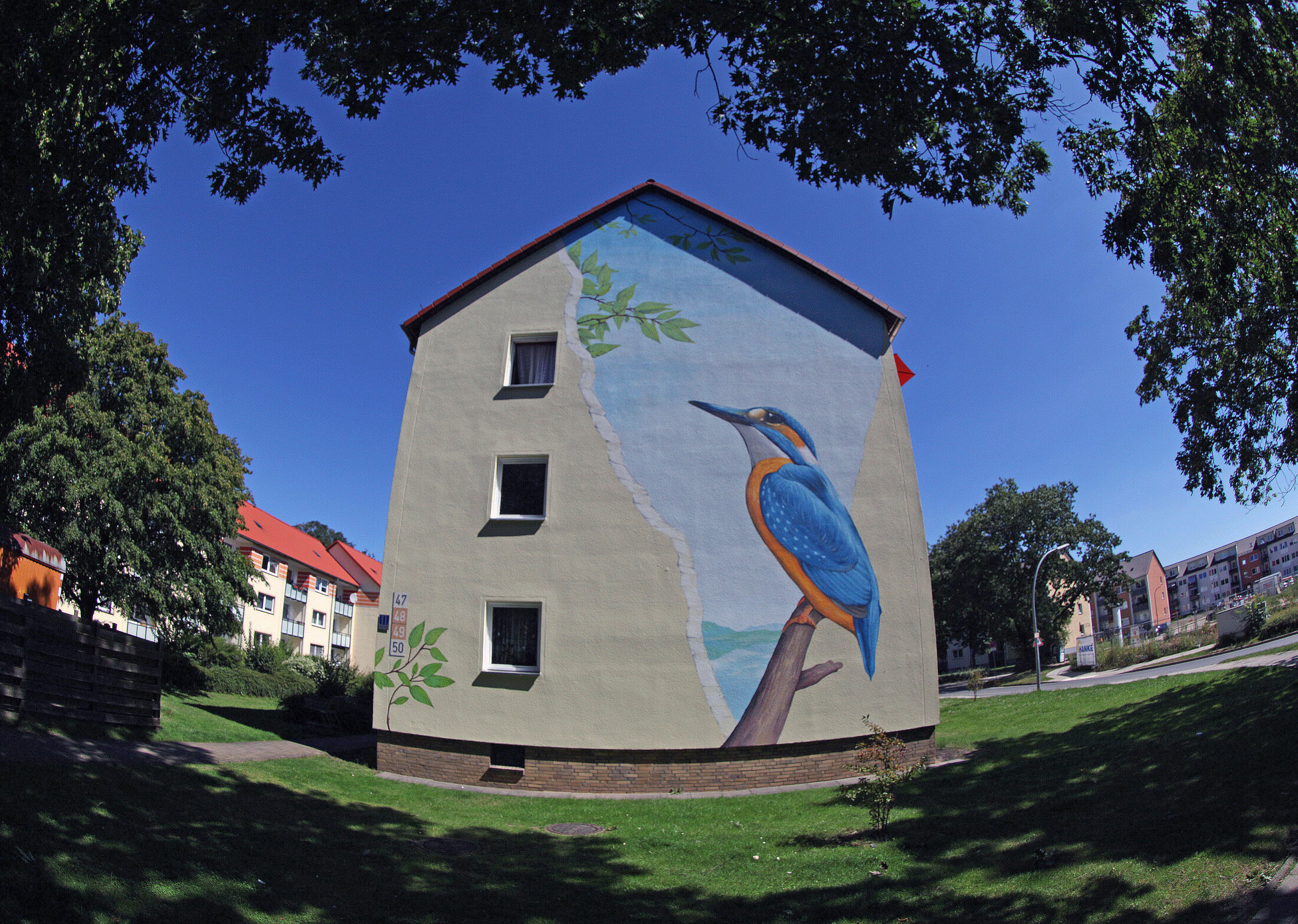 Der Eisvogel. Am Queckenberg 47-50 (Wird bei Klick vergrößert)