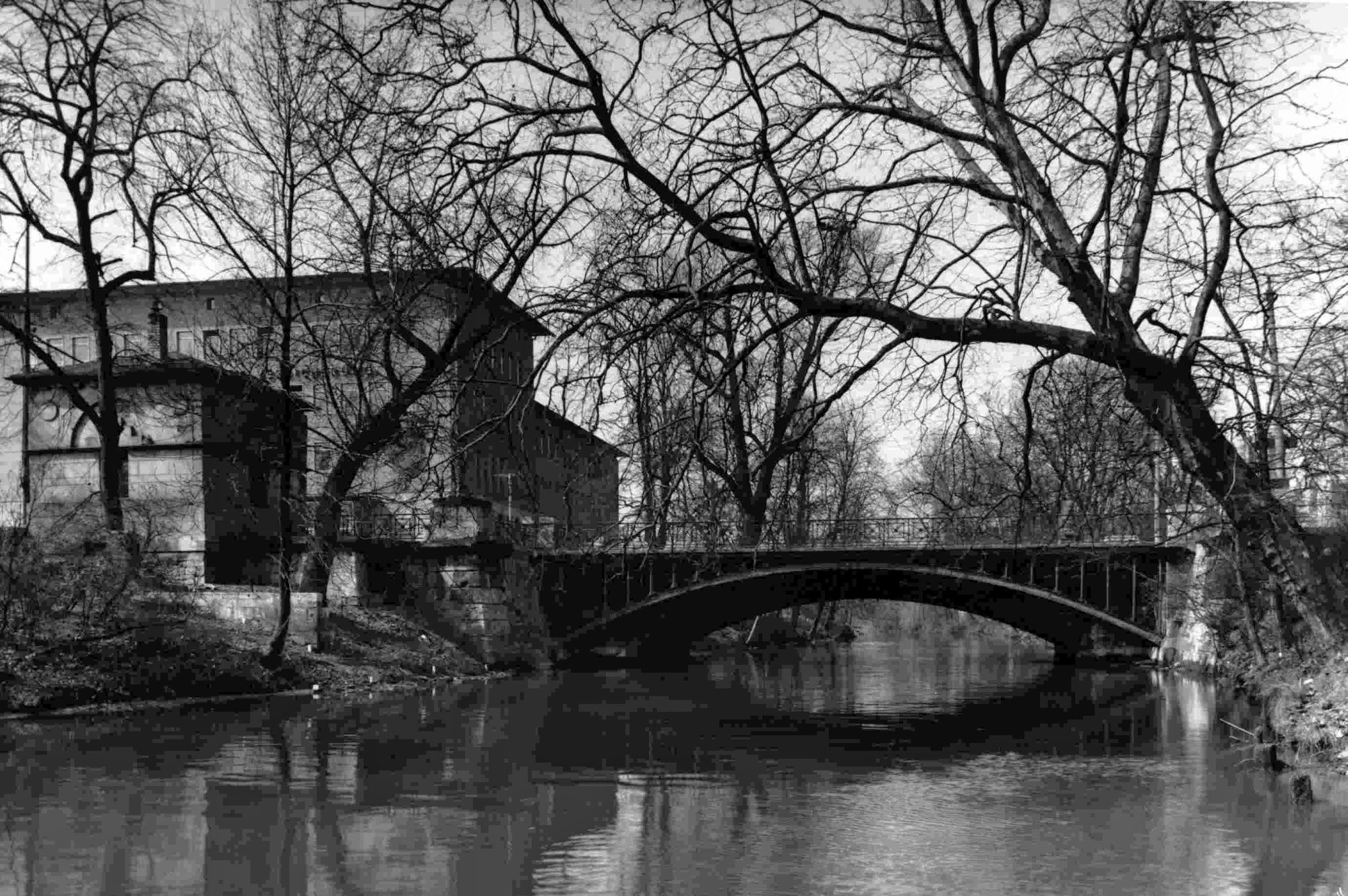 Augusttorbrücke, Ostansicht, um 1952