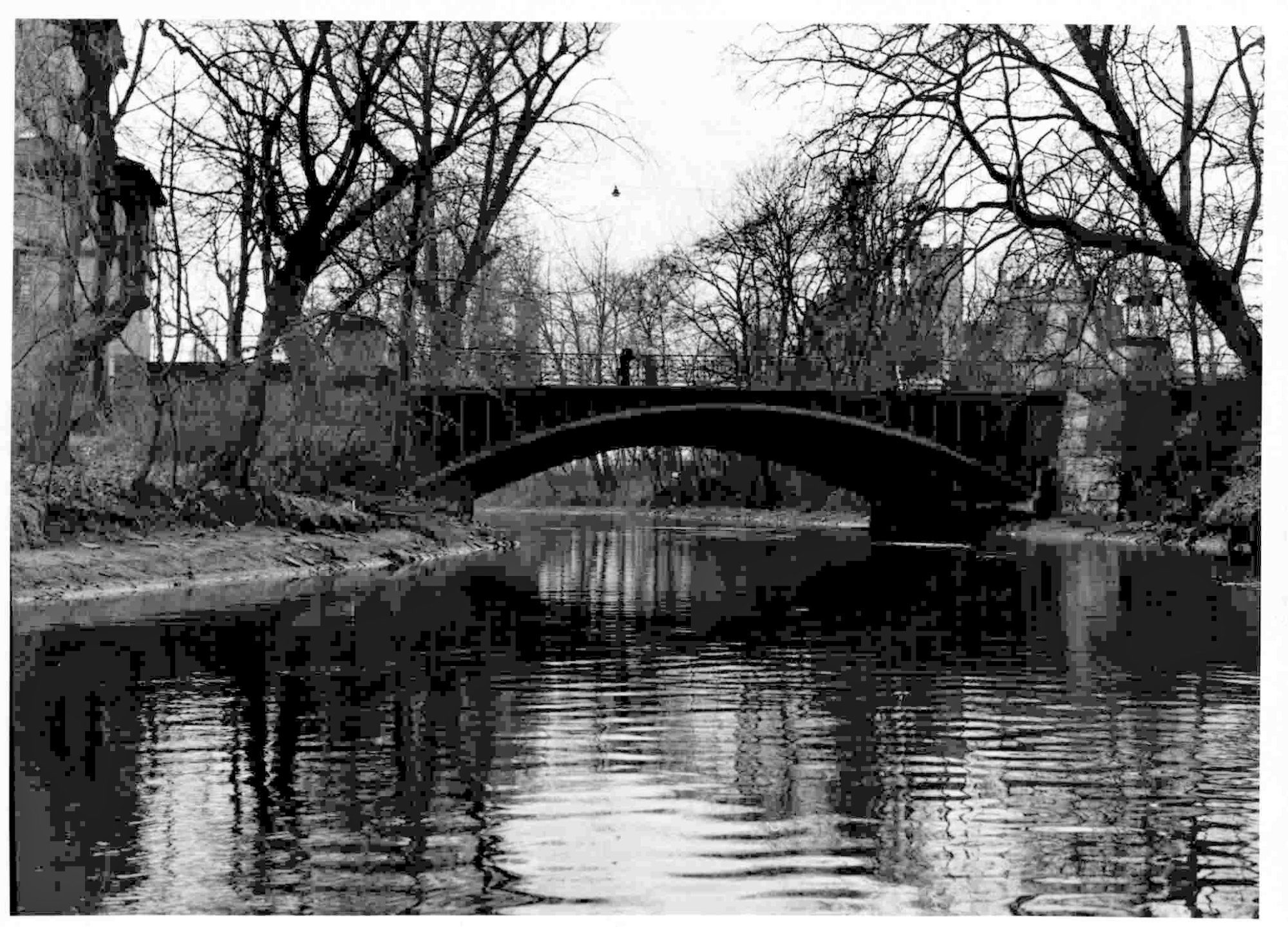 Augusttorbrücke, Ostansicht, um 1955 (Wird bei Klick vergrößert)