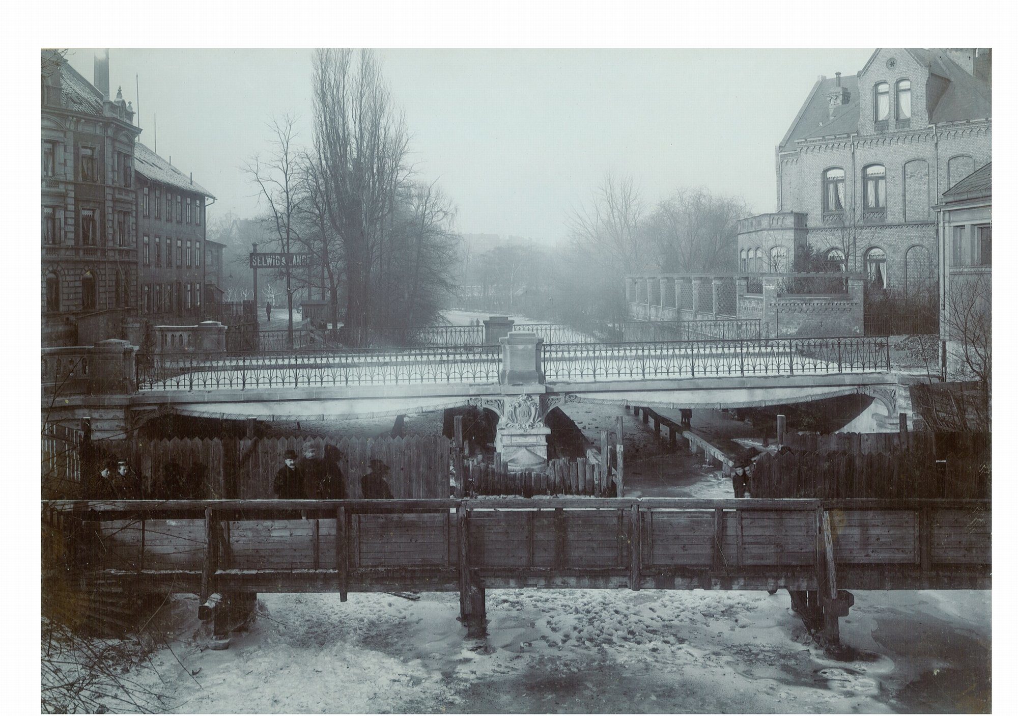 Ferdinandbrücke, Südansicht bei Fertigstellung, 1901