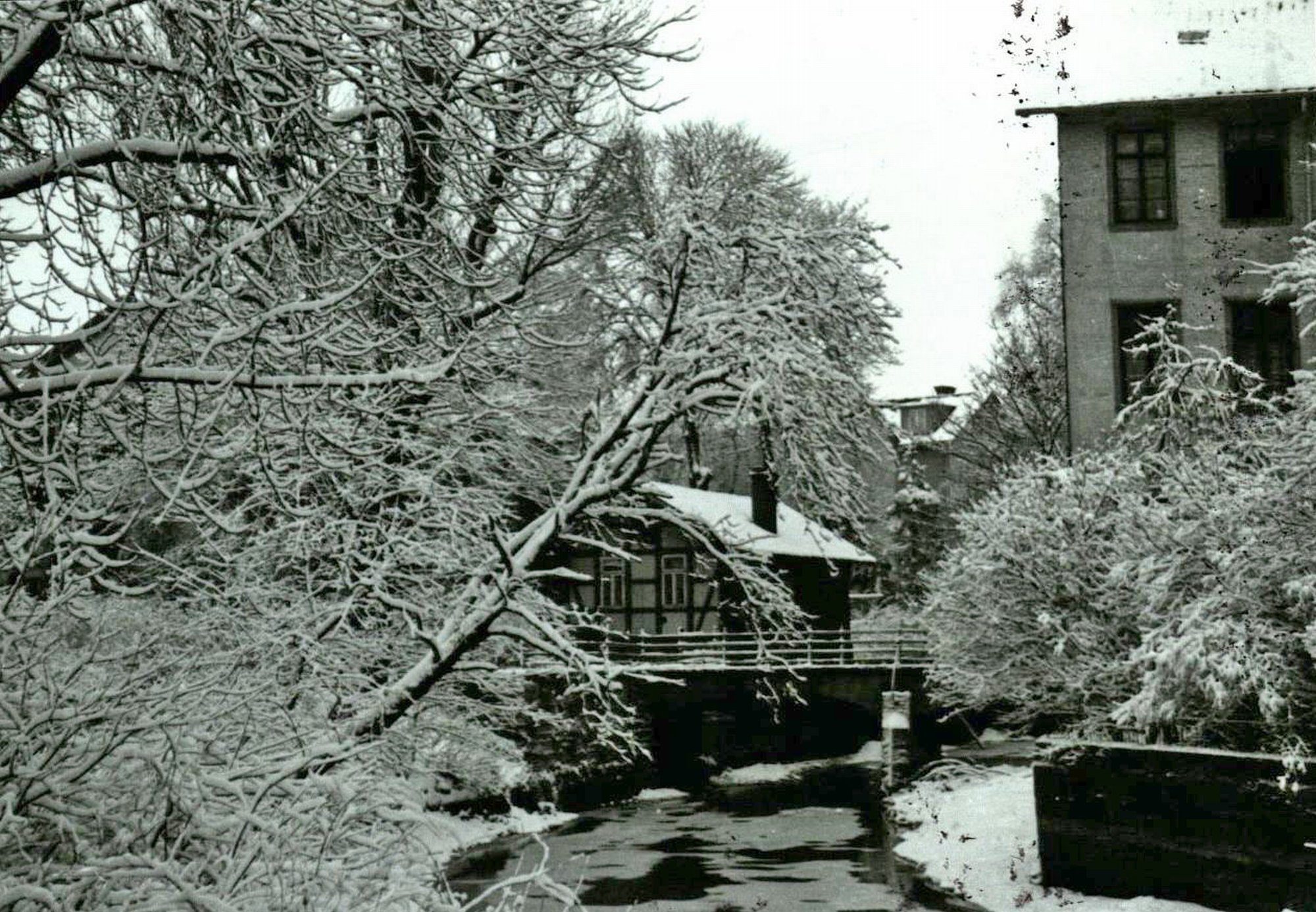 Prinzenwegbrücke, Blick vom Gieselerwall, um 1950