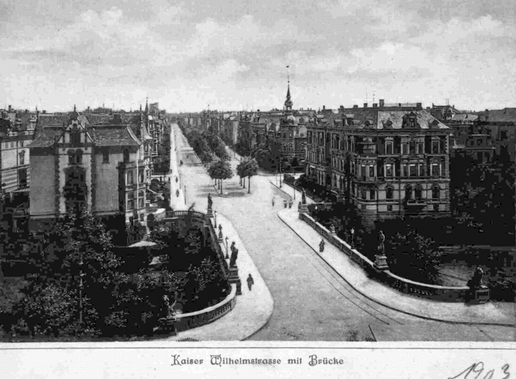 Theaterbrücke, Westansicht, 1903