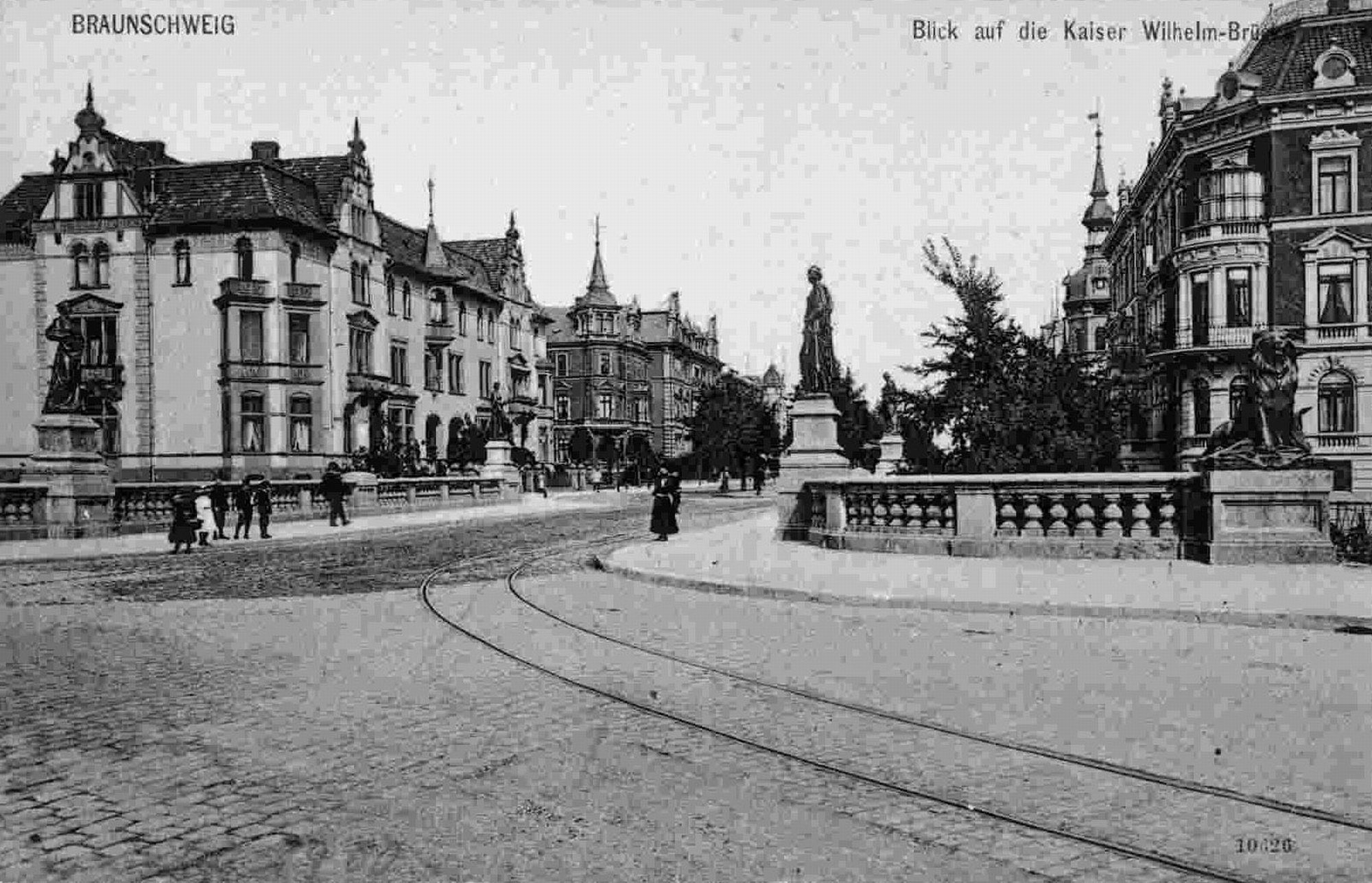 Theaterbrücke, Westansicht, um 1910