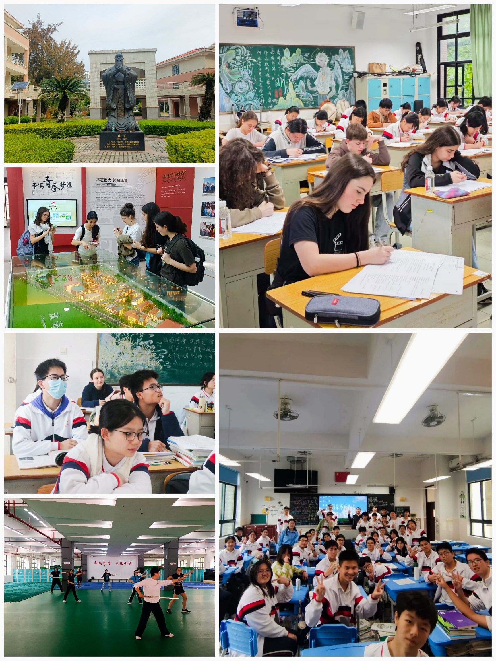 Impressionen vom Schüleraustausch in Zhuhai (Wird bei Klick vergrößert)