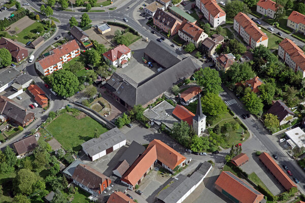 Ortsmitte, Große Grubestraße, Oststraße und An der Kirche (Wird bei Klick vergrößert)