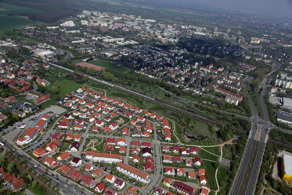 Siedlung Osterbeek Blick zur Weststadt (Wird bei Klick vergrößert)