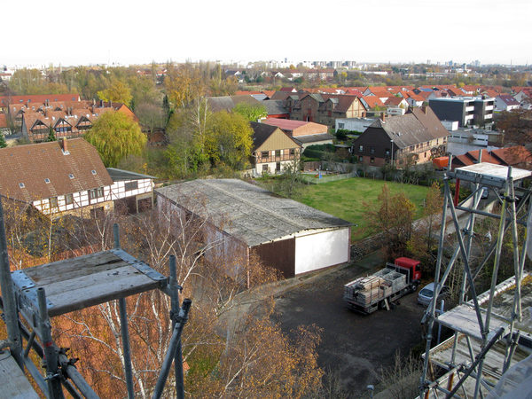 Blick vom Kirchturm Richtung Stadt BS (Wird bei Klick vergrößert)