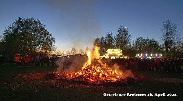 Osterfeuer 2022 in Broitzem (Wird bei Klick vergrößert)