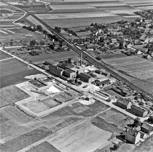 Zuckerfabrik Broitzem Timmerlahstraße, 1957 (Wird bei Klick vergrößert)