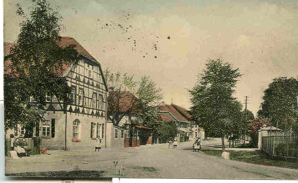 Bäckerei, Stellmacherei, Gastwirtschaft im Jahr 1912 (Wird bei Klick vergrößert)