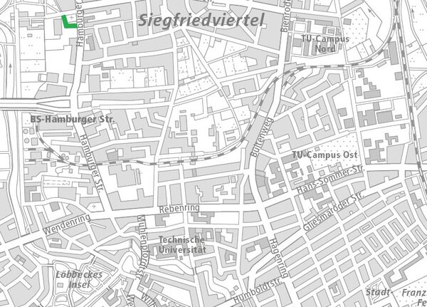 Am Schützenplatz im Nördlichen Ringgebiet (1 : 40.000) (Wird bei Klick vergrößert)