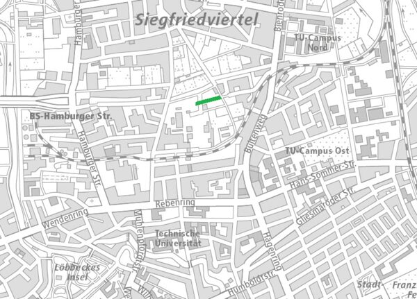 Bleibtreuweg im Nördlichen Ringgebiet (1 : 40.000) (Wird bei Klick vergrößert)