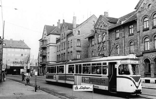 Die Mühlenpfordtstraße November 1963. (Wird bei Klick vergrößert)