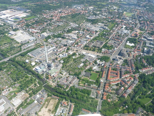 Blick auf das Nördliche Ringgebiet in nordöstlicher Richtung (Wird bei Klick vergrößert)