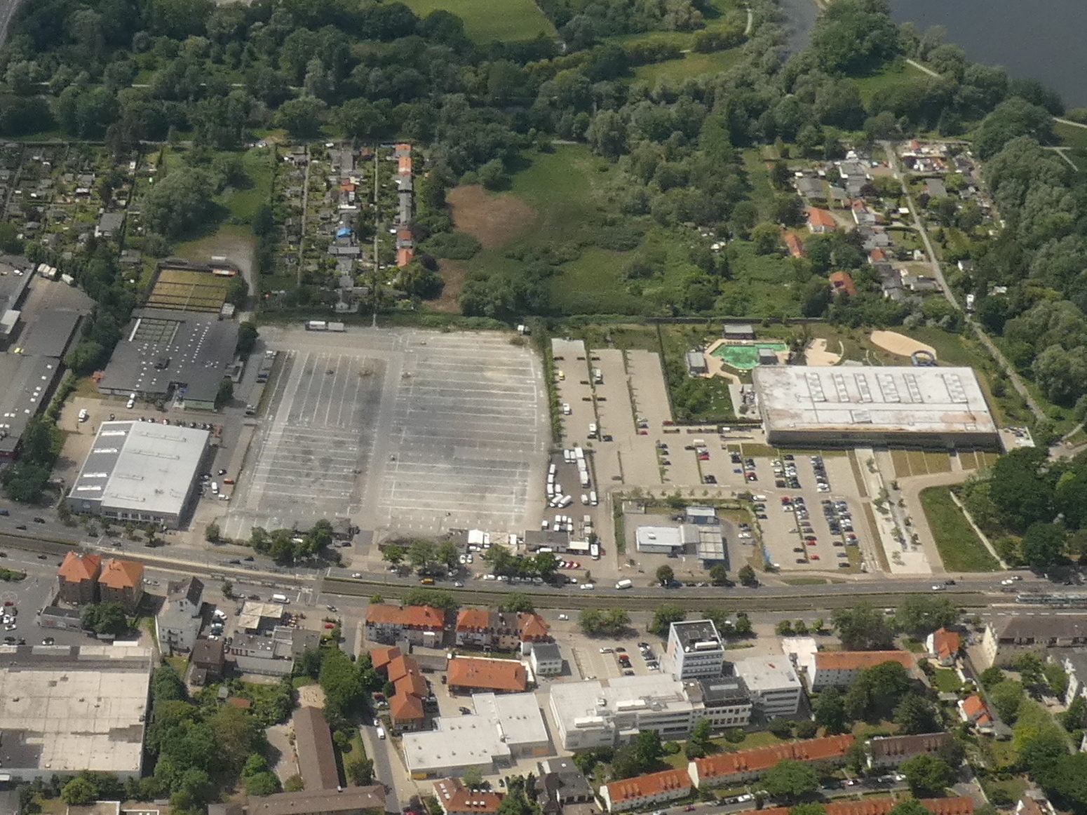 Luftbild Schützenplatz 2019 - Blick von Osten (Wird bei Klick vergrößert)