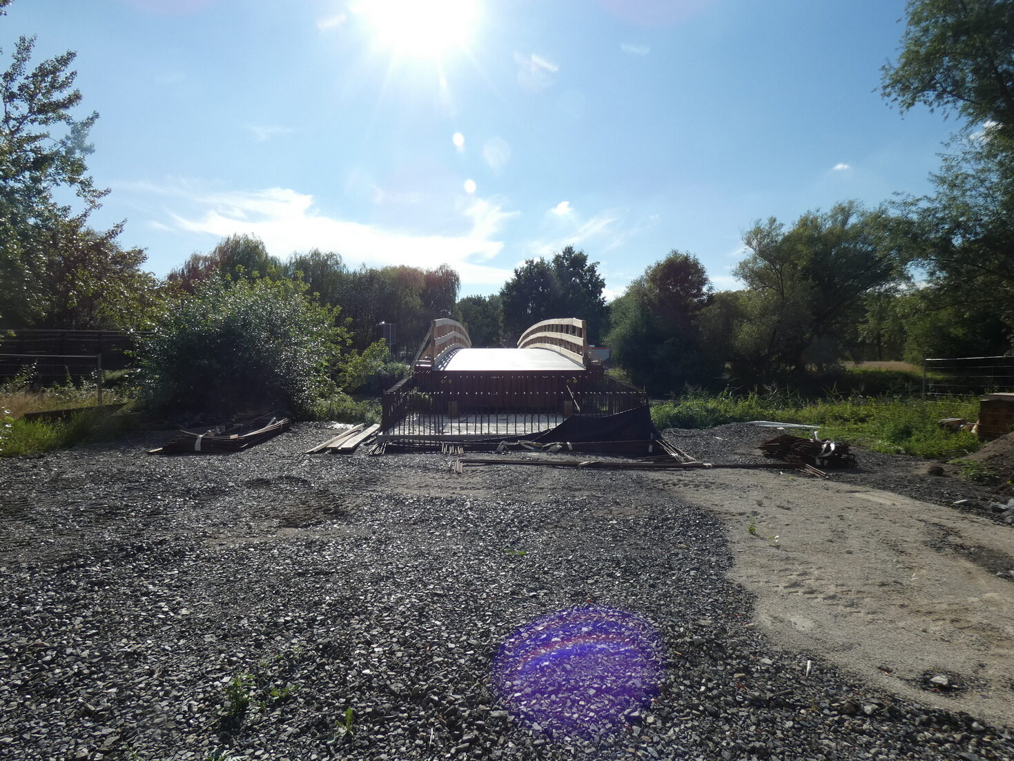 Neue Brücke im Bau - 19.08.2020 (Wird bei Klick vergrößert)