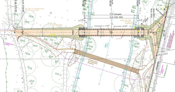 Neue Okerbrücke Biberweg - Lage (Wird bei Klick vergrößert)