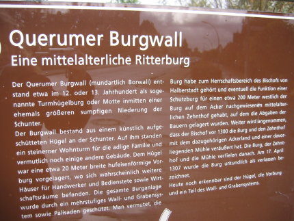 BLIK-Tafel am Burgwall (Wird bei Klick vergrößert)