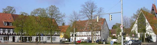 Der Tostmannplatz - Das Zentrum der Schuntersiedlung (Wird bei Klick vergrößert)