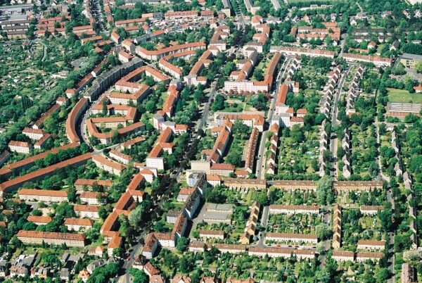 Das Siegfriedviertel in Ost-Westrichtung (Wird bei Klick vergrößert)