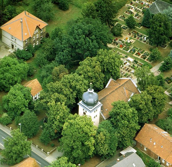 Luftbildaufnahme Kirche (Wird bei Klick vergrößert)