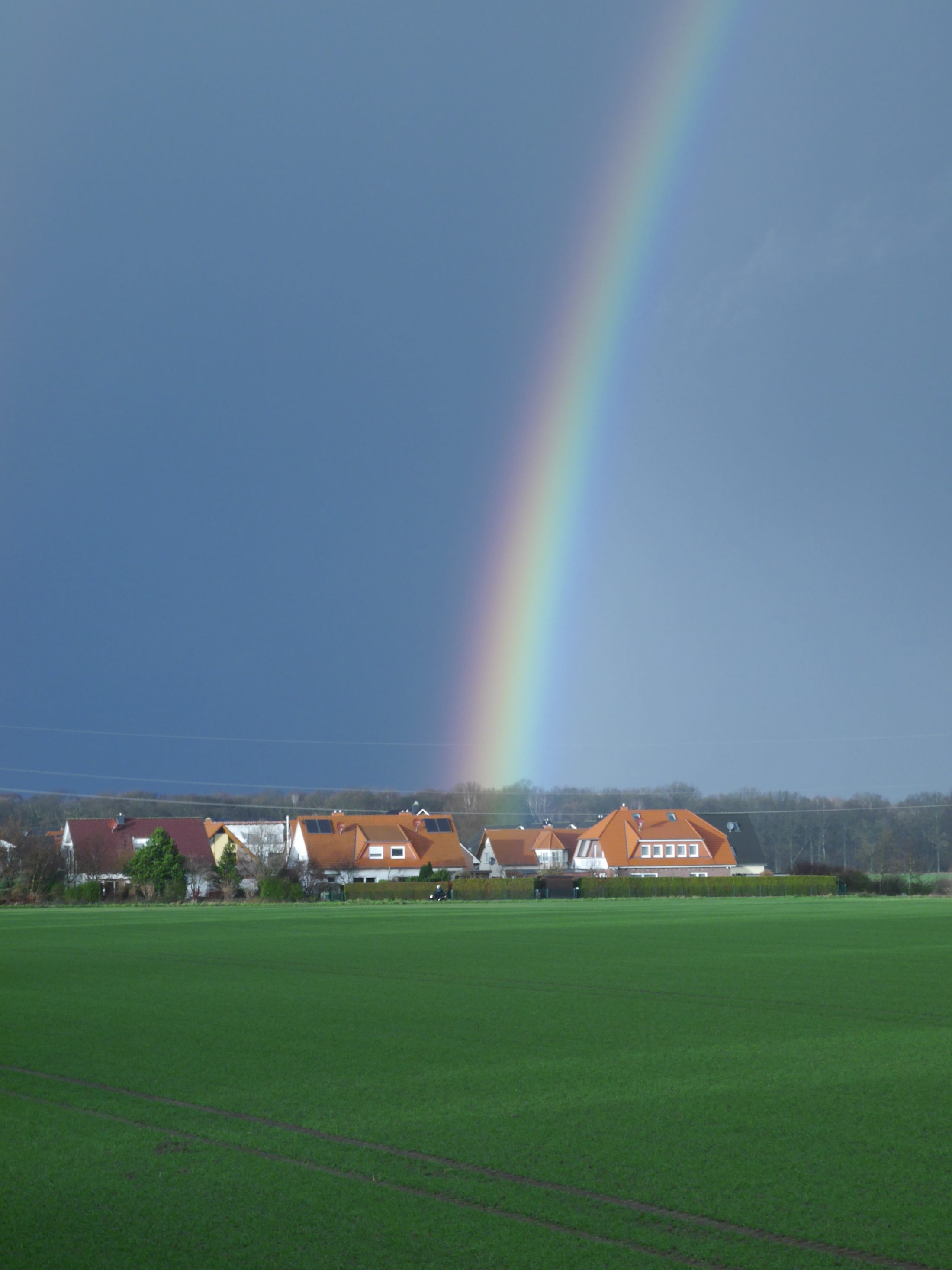 Regenbogen Blick Richtung Hopfengartren